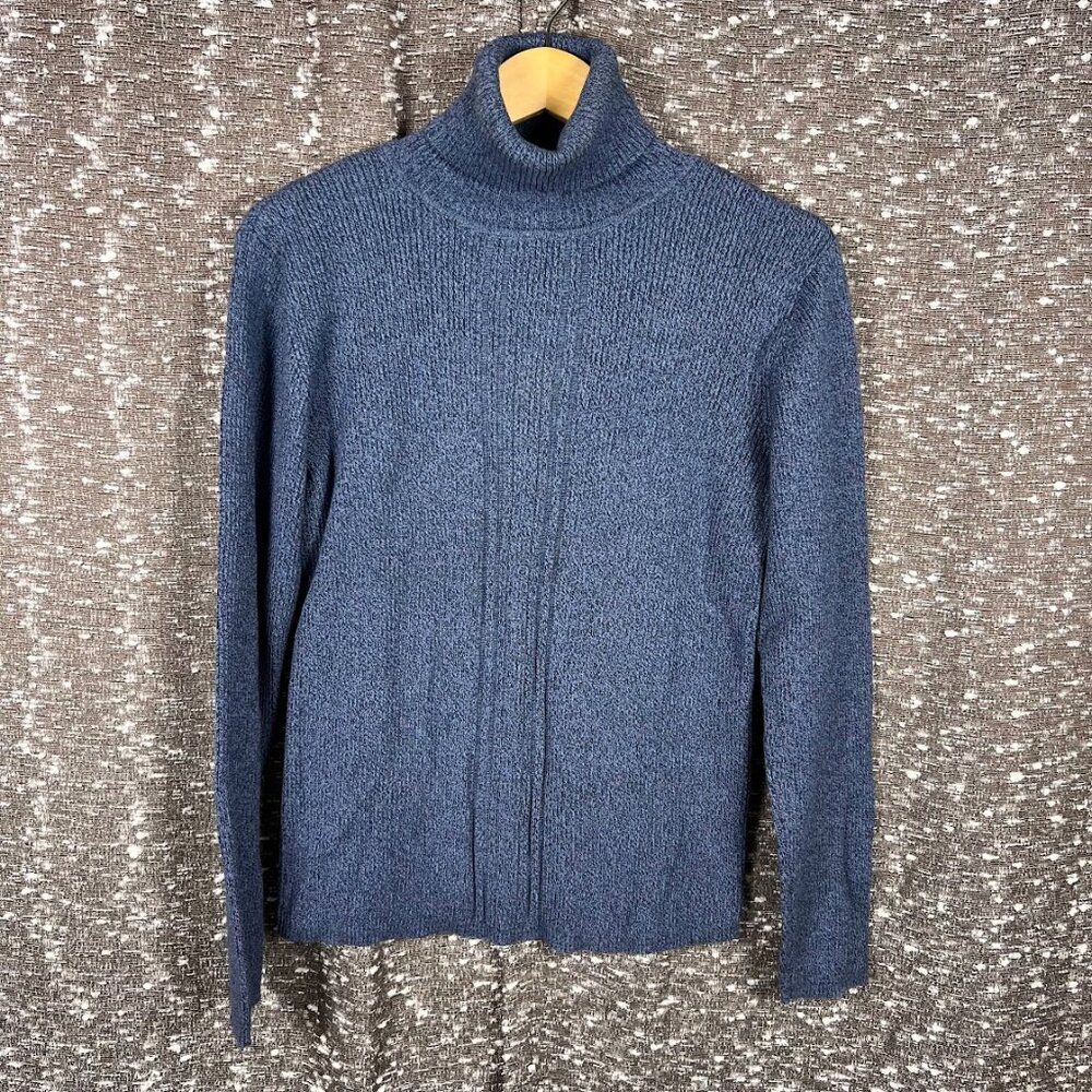 Liz Claiborne Blue Sweater Turtle Neck‎